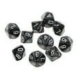 thumbnail image 1 of Huanledash 10Pcs Multi-sided Solid Color TRPG Game D10 Polyhedral Dice Party Props Gift, 1 of 8