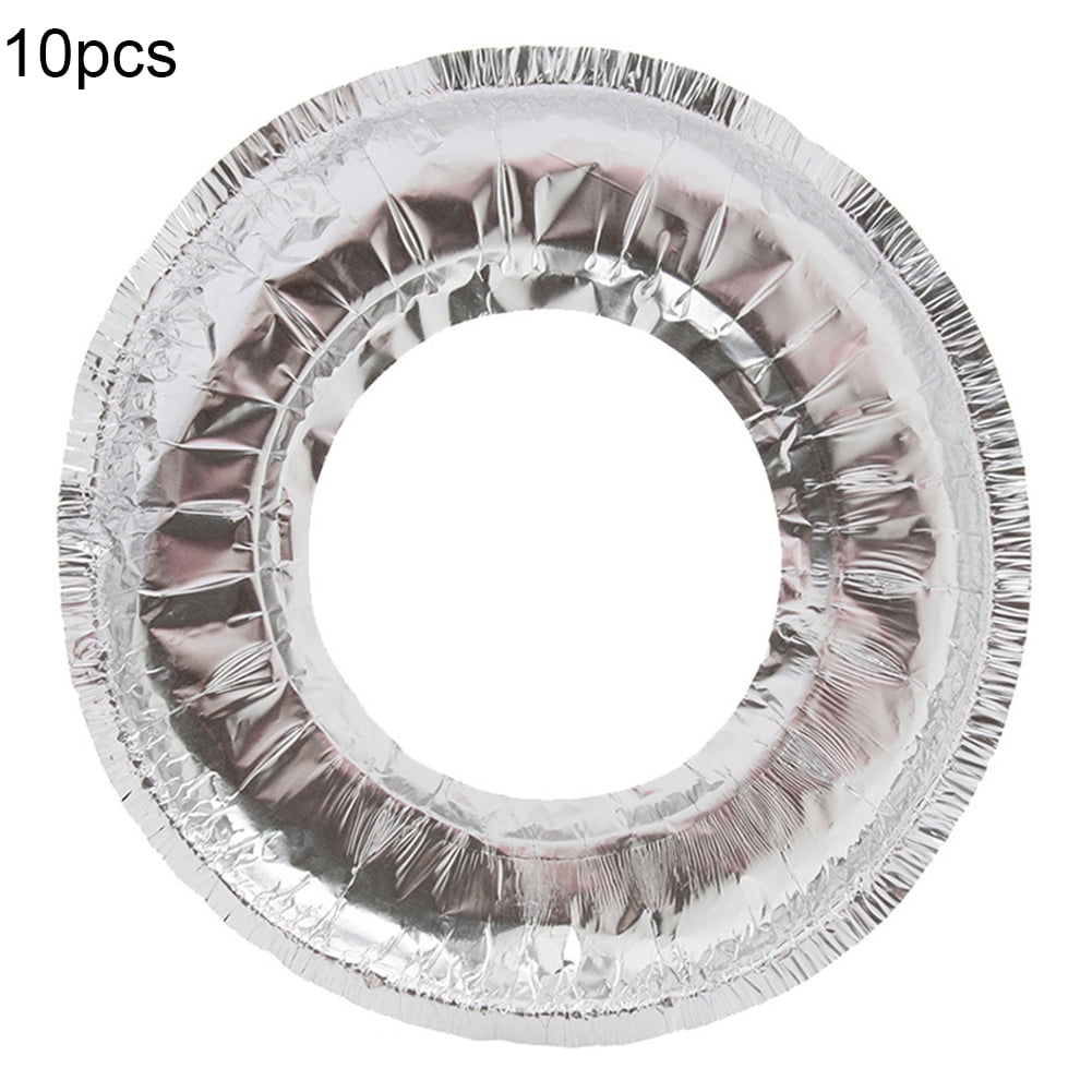 Huanledash 10Pcs Round Square Gas Cooker Burners Stove Bib Cover