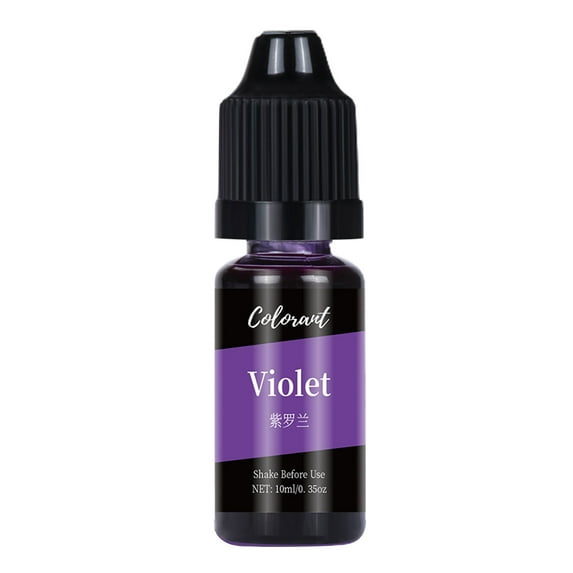 Huanledash 10ml Candle Colorant Leakproof High Concentration Excellent Saturation Artistic Good Sealing Soap Candle Colorant Crafts Making