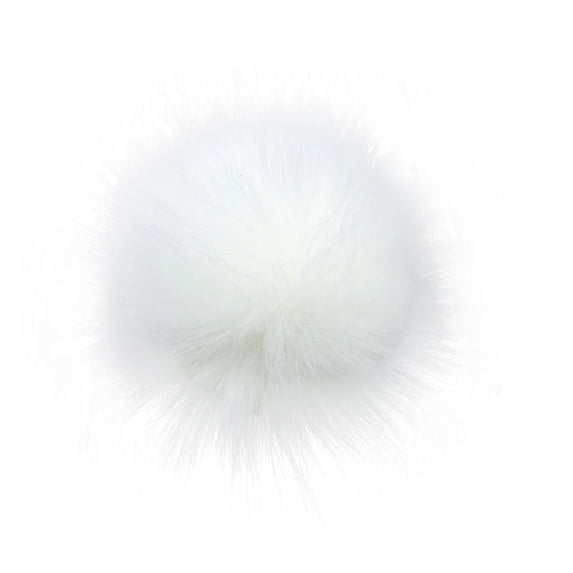 Huanledash 14cm/16cm Soft Faux Fur PomPom DIY Car Handbag Keychain Fluffy Ball Pendant
