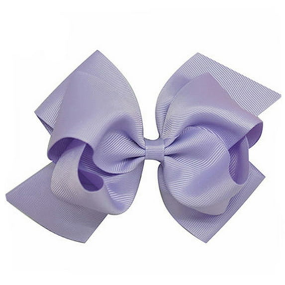 Huanledash 1Pc Girls Large Double Layers Hairbow Hair Bow Grosgrain Ribbon Clip Hairpin