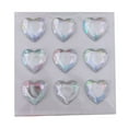 thumbnail image 1 of Huanledash 1Set Sticker Wide Application Shining Easy to Use Adorable 3D DIY Heart-shaped Mobile Phone Case Decorative Stickers for Phone Case, 1 of 8