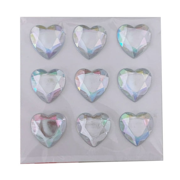 Huanledash 1Set Sticker Wide Application Shining Easy to Use Adorable 3D DIY Heart-shaped Mobile Phone Case Decorative Stickers for Phone Case