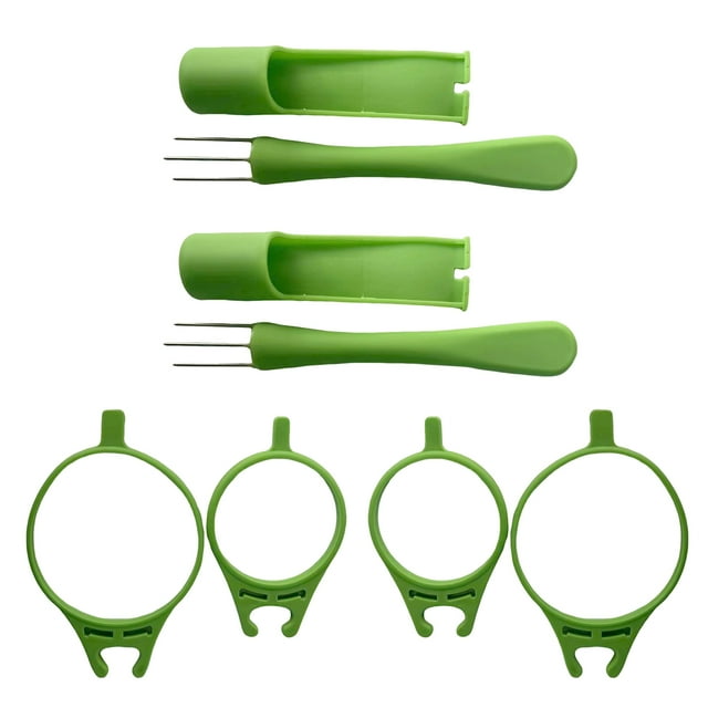 Huanledash 2 Pack Pickle Fork Set Easy Jar Access Stainless Steel Fork Rustproof Silicone