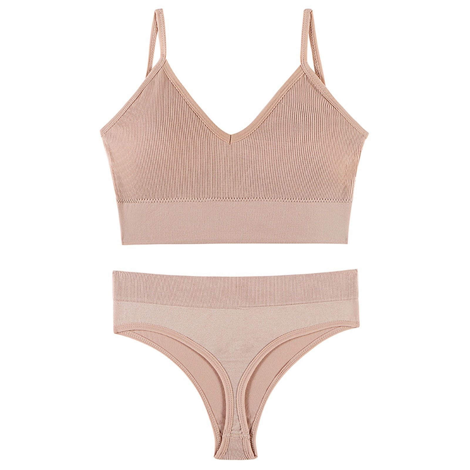 Women Seamless Bra Underwear Set Sexy Lingerie Crop Top +