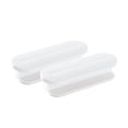 thumbnail image 1 of Huanledash 2Pcs/Set Labor-saving Cabinet Handle Smooth ABS Self-adhesive Multi-use Groove Design Window Door Handle for Home, 1 of 8