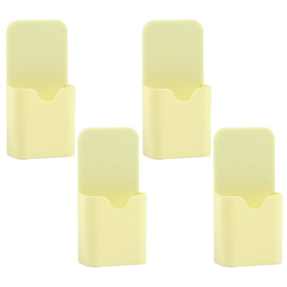 Huanledash 4 Pcs Pen Container Magnetic Easy Access Anti-falling Strong Suction Dry Erase Marker Holder Organizer Box Home Supply