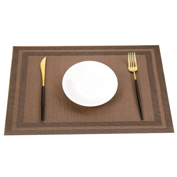 Huanledash 45x30cm PVC Waterproof Heat Insulation Mat Dinning Table Bowl Dish Pad Placemat
