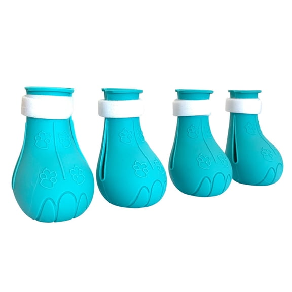 Huanledash 4Pcs Cat Claw Cover Soft Anti-Scratch Silicone Pet Cat Kitten Bath Paw Cover Boot Pet Supplies