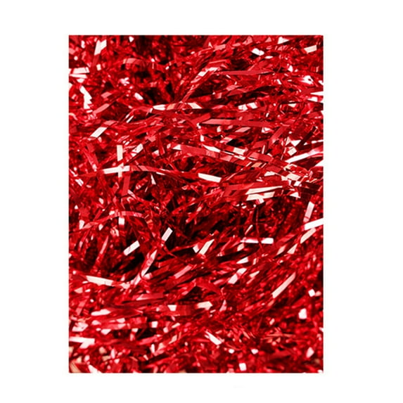 Huanledash 50g Crinkle Paper Premium Reusable Lightweight Metallic Iridescent Shredded Paper Filler Party Supplies