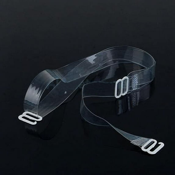 Huanledash 6 Pairs Clear Invisible Transparent Adjustable Bra Set Hook Shoulder Straps