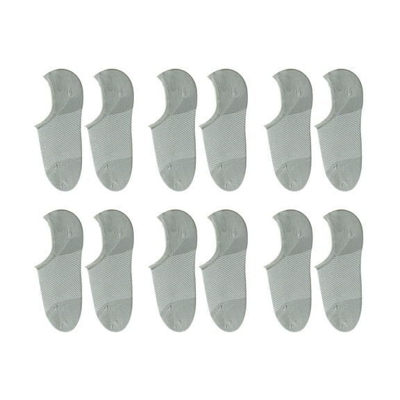 Huanledash 6 Pairs Men Women Bamboo Fiber Loafer Boat Socks Liner Low Cut No Show Socks