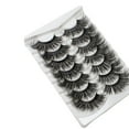 thumbnail image 1 of Huanledash 7 Pairs False Eyelashes Natural Dramatic Long Fluffy Wispy Fake Volume Eyelashes Extension Makeup Tool for Party, 1 of 8