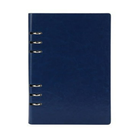 Huanledash A5 6-Ring Binder Notebook Faux Leather Office Writing Journal Diary Planner