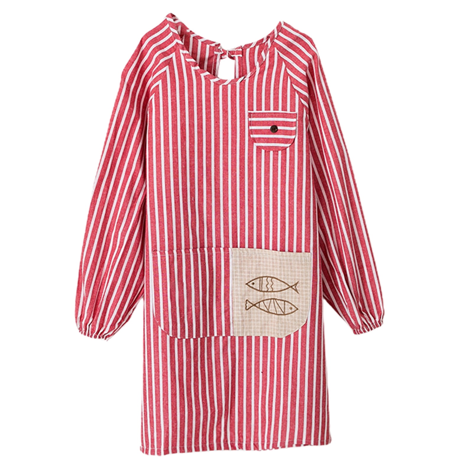 Huanledash Apron Skinfriendly Oilproof Polyester Cotton Adjustable