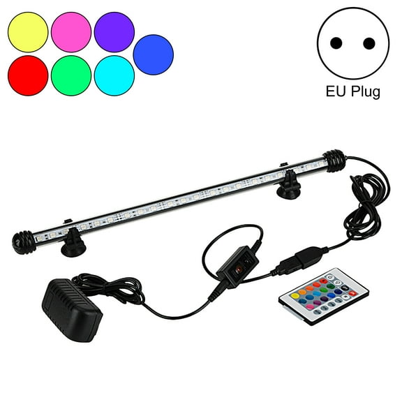 Huanledash Aquarium Light User-friendly Waterproof Plastic IP68 Protection Rating LED Aquarium Fish Tank Light for Home