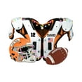 thumbnail image 1 of Huanledash Car Soccer Ornament Flat Shape with Helmet Realistic Unique Design Handmade Decorate Car Hanging American Football Shoulder Pads Football Fans Gift, 1 of 8