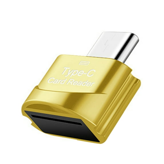 Huanledash Card Reader Convenient Mini Zinc Alloy High Speed Card Reader for Office
