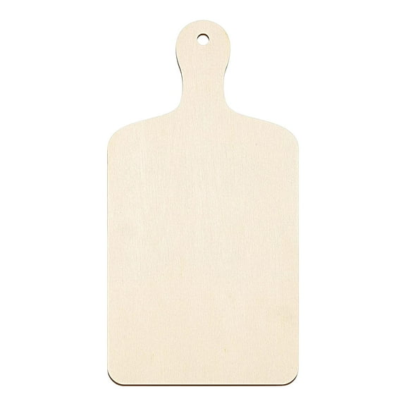 Huanledash Chopping Board High Durability Heat-Resistant Wood All-Purpose Meat Fruit Paddle Shaped Cutting Board Kitchen Supplies