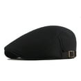 thumbnail image 1 of Huanledash Convenient Men Hat Perfect Gifts Polyester Hollow Washable Men Beret Cap for Daily, 1 of 8