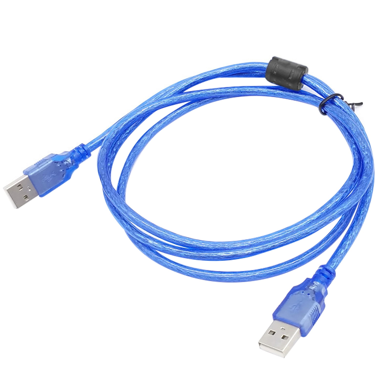 Huanledash Data Cable Dual-head High Speed 150/300cm USB2.0 Male to Male Data Extension Cord for Computer