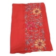 thumbnail image 1 of Huanledash Embroidered Flower Scarf Cotton Women Long Wrap Bandana Scarves Girl Shawl Gift, 1 of 5