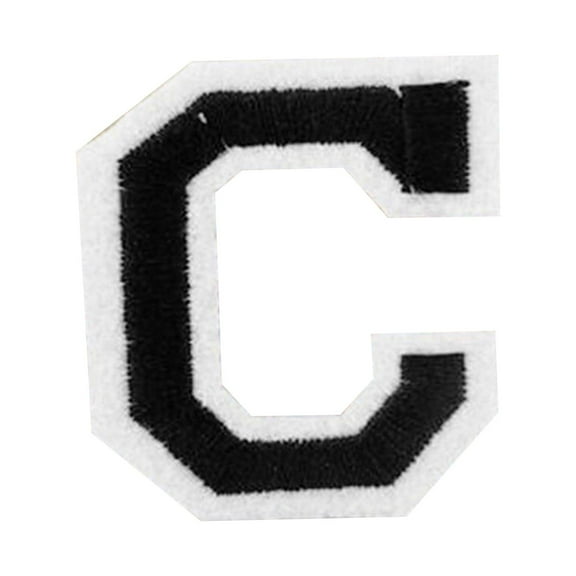 Huanledash English Alphabet Letter A-Z Embroidered Sew Iron On Patch Badge DIY Applique