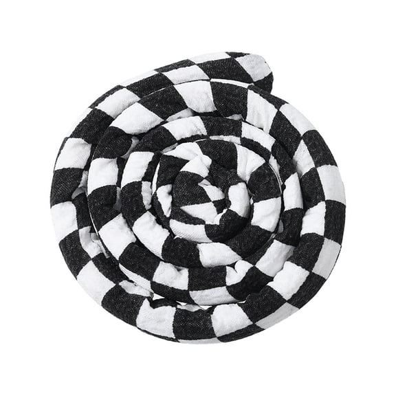 Huanledash Ethnic Style Retro Print Dreadlocks Hair Tie Handmade Flexible Iron Wire Embedded Bendable Ponytail Holder Hair Accessories