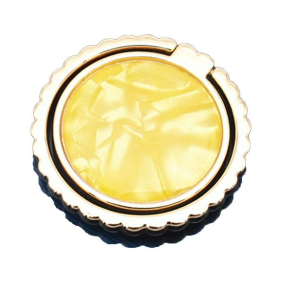 Huanledash Finger Ring Holder Colorful Round 360 Degree Rotation Shell Pattern Phone Grip Finger Handle Extend Bracket for Watching TV