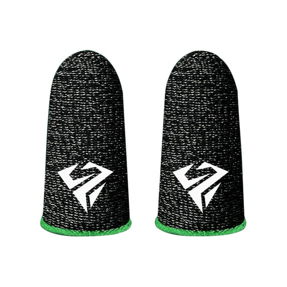 Huanledash Gaming Finger Sleeves Anti-slip Sweatproof Ultra-thin Touch Screen Gloves Fingertip Cover for Mobile Game