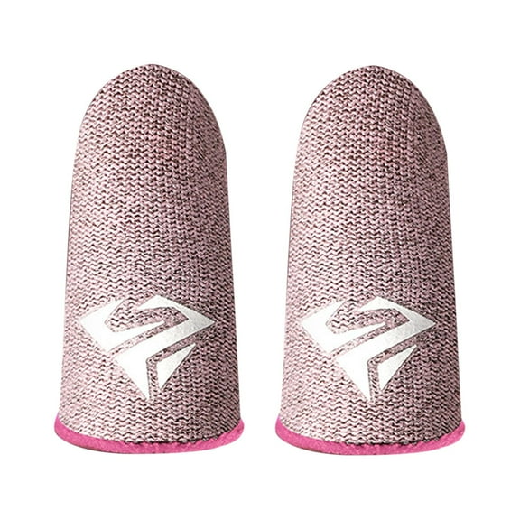 Huanledash Gaming Finger Sleeves Anti-slip Sweatproof Ultra-thin Touch Screen Gloves Fingertip Cover for Mobile Game