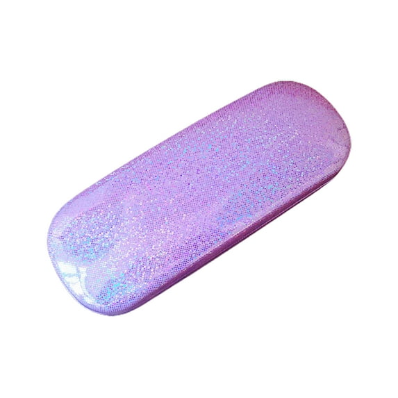 Huanledash Glasses Case Glitter Anti-pressure Large Capacity Drop-resistant Portable Myopic Presbyopic Glasses Storage Box Daily Supply