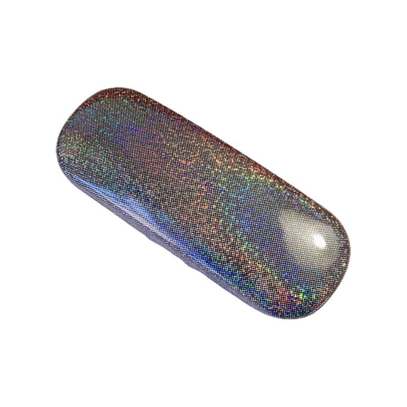 Huanledash Glasses Case Glitter Anti-pressure Large Capacity Drop-resistant Portable Myopic Presbyopic Glasses Storage Box Daily Supply