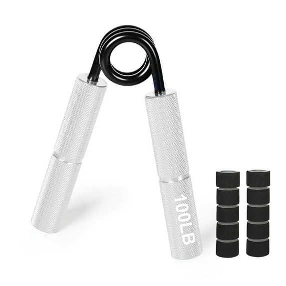 Huanledash Grip Strength Trainer Ergonomic Design Non-slip 200LB Resistance Muscle Recovery Compact Size Heavy-Duty Hand Gripper Finger Forearm Trainer for Men