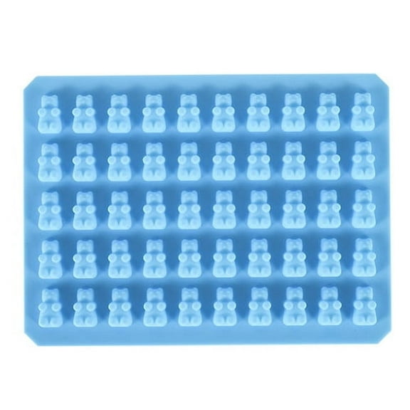 Huanledash Gummy Bear Candy Mold Kit Chocolate Bakeware DIY Decor Tool 50 Cavities