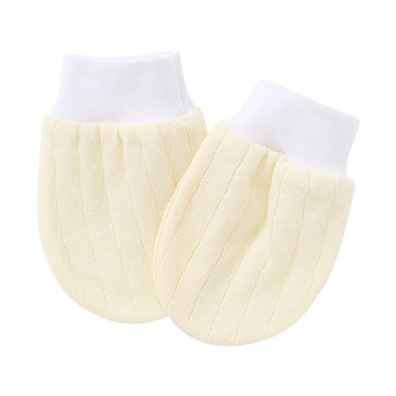 Huanledash Handsocks No-Scratch Protective Cotton Newborn Baby Caps Mittens for Baby