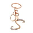 thumbnail image 1 of Huanledash Key Chain 26 Letters Rhinestone Unisex Compact Long Lasting Key Ring Bag Decoration, 1 of 8