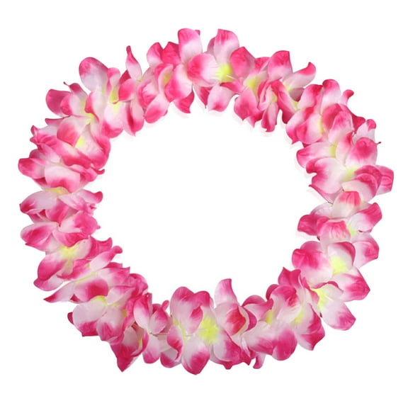 Huanledash Leis Flower Garlands Hawaii Tropical Party Wear Hen Night Fashion Dress Necklace