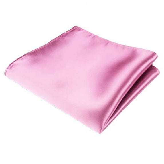 Huanledash Men's Satin Solid Plain Color Handkerchief Hanky Pocket Square for Wedding Party