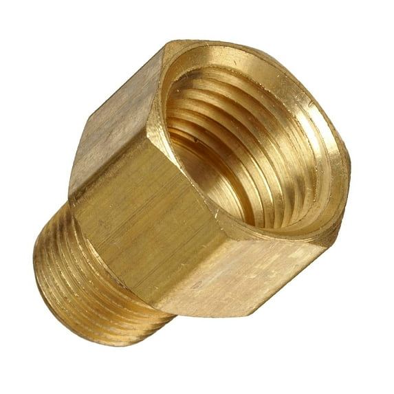 Huanledash Metal Brass 3/8inch Male to 1/2 inch Female Pipe Fitting Adapter Screw Connector