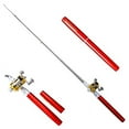 thumbnail image 1 of Huanledash Mini Portable Fish Pen Shape Spinning Pole Aluminum Alloy Telescopic Fishing Rod, 1 of 8