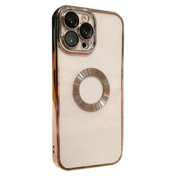 Huanledash Mobile Phone Case Electroplated CD Pattern Anti-drop Anti-scratch Dust-proof Lens Protector Soft TPU Clear Transparent Phone Protective Back Cover for iPhone 14 13 12 Pro Max Mini