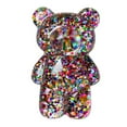 thumbnail image 1 of Huanledash Mobile Phone Finger Holder Cartoon Foldable Epoxy Sequins 3D Cute Bear Shaped Phone Grip Tok Folding Bracket for Desktop, 1 of 7
