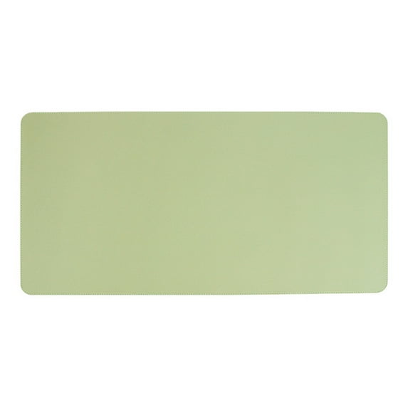 Huanledash Mouse Pad with Fastening Strap Reversible Easy to Clean Smooth Surface Non-Slip Large Desk Blotter Waterproof PVC Faux Leather Desk Table Protector Office Supplies