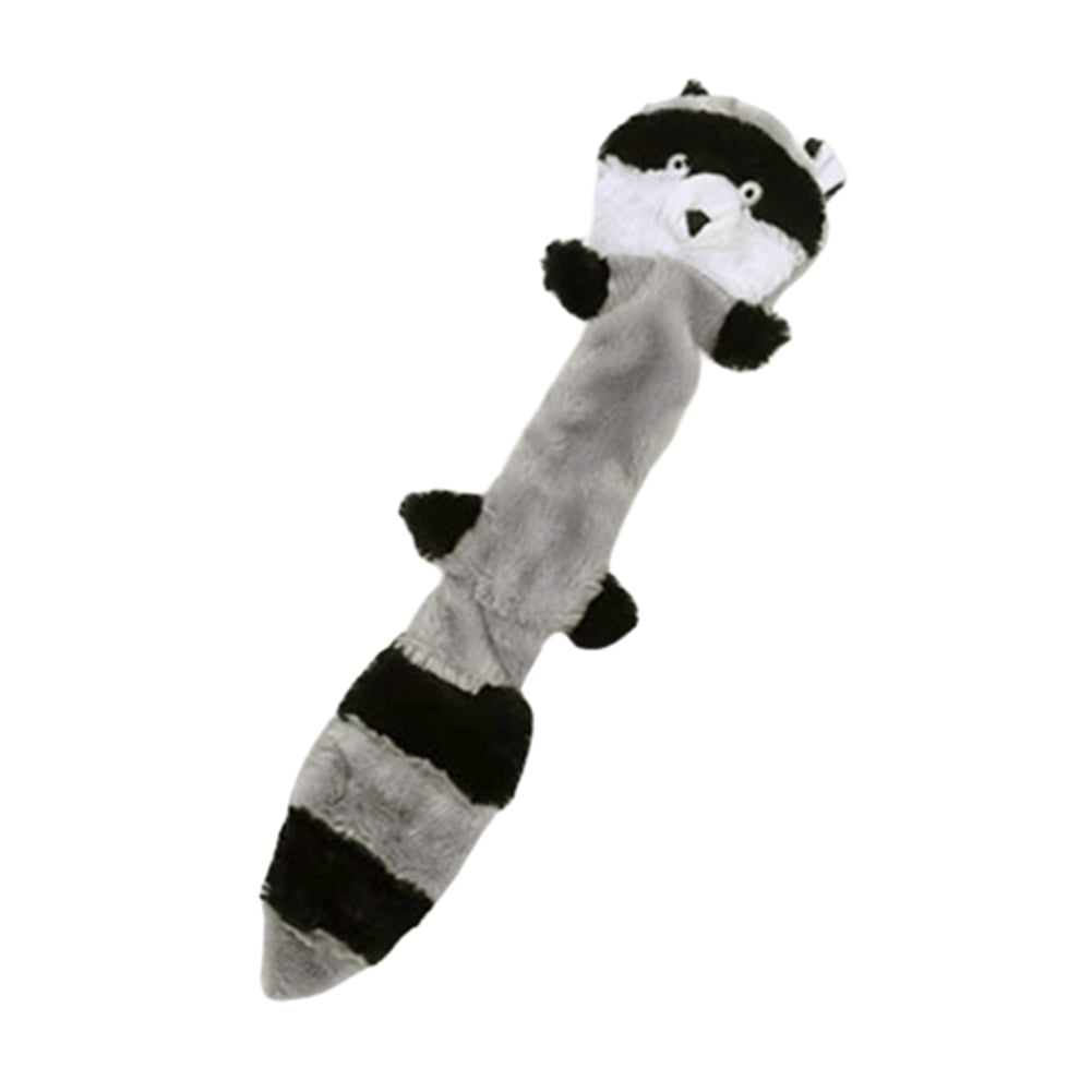 Huanledash Pet Dog Cats Puppy Cute Squirrel Raccoon Plush Doll Squeaky Chew Play Bite Toy