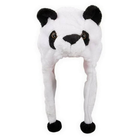 Huanledash Plush Hat with Earflaps Soft Washable Movable Ears Animal Cap Costume Supplies