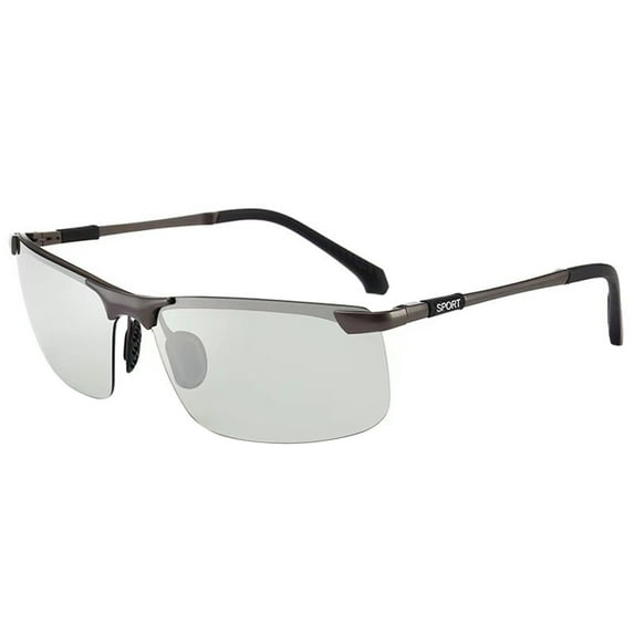 Huanledash Polarized Sunglasses Burden-Free Comfortable Wearing Smart Discoloration Handsome Men Sun Glasses for Outdoor