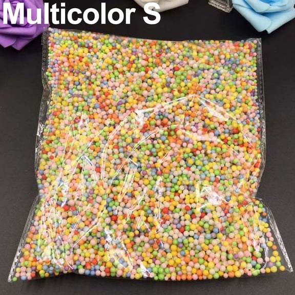 Huanledash Polystyrene Gift Box Filler Foam DIY Mini Beads Multicolor Balls Decor