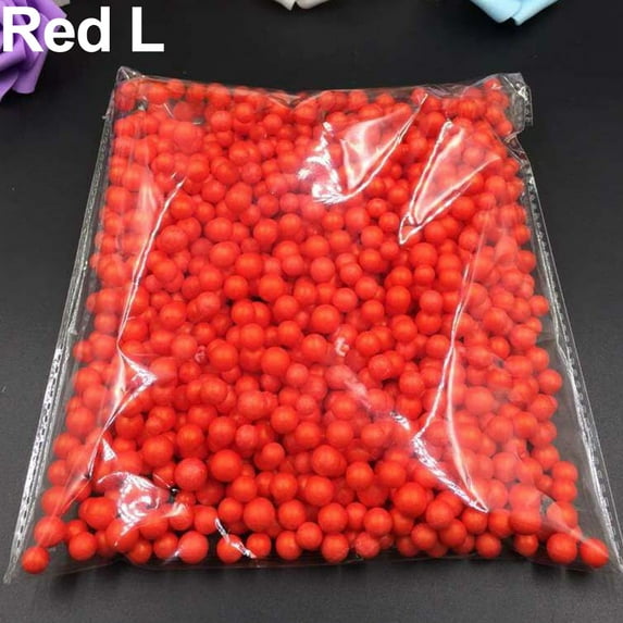 Huanledash Polystyrene Gift Box Filler Foam DIY Mini Beads Multicolor Balls Decor