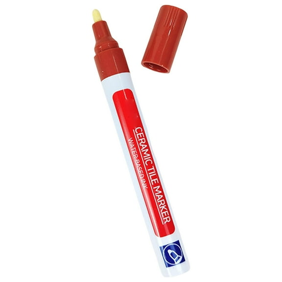 Huanledash Portable Tile Marker Waterproof Odorless Quick Dry Solid Color Tile Marker Grout Pen Wall Seam Pen Bathroom Supplies